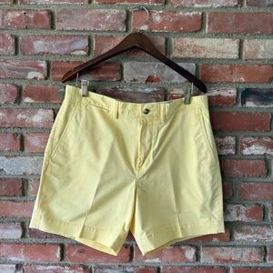Men's Yellow Casual Chino Shorts